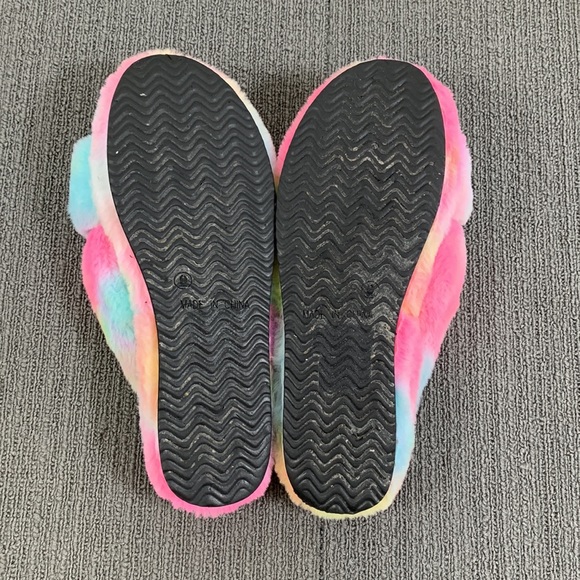 Mix No. 6 Platform Slipper Sandals Womens Size 9 Tie Dye Fuzzy Amatta Slides - Picture 12 of 13